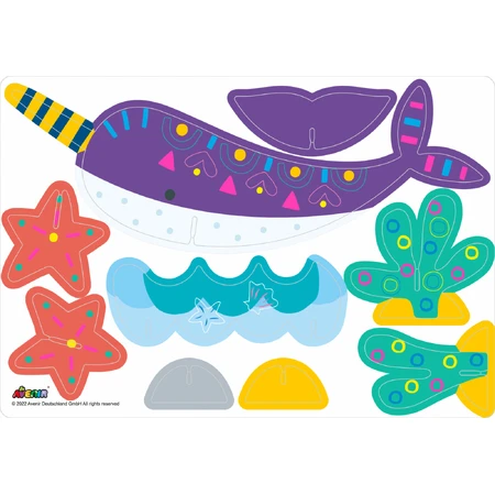 Stick'N'Play Kreativspiel mit 3D-Szenen und neu positionierbaren Stickern - Polar- und Meerestiere