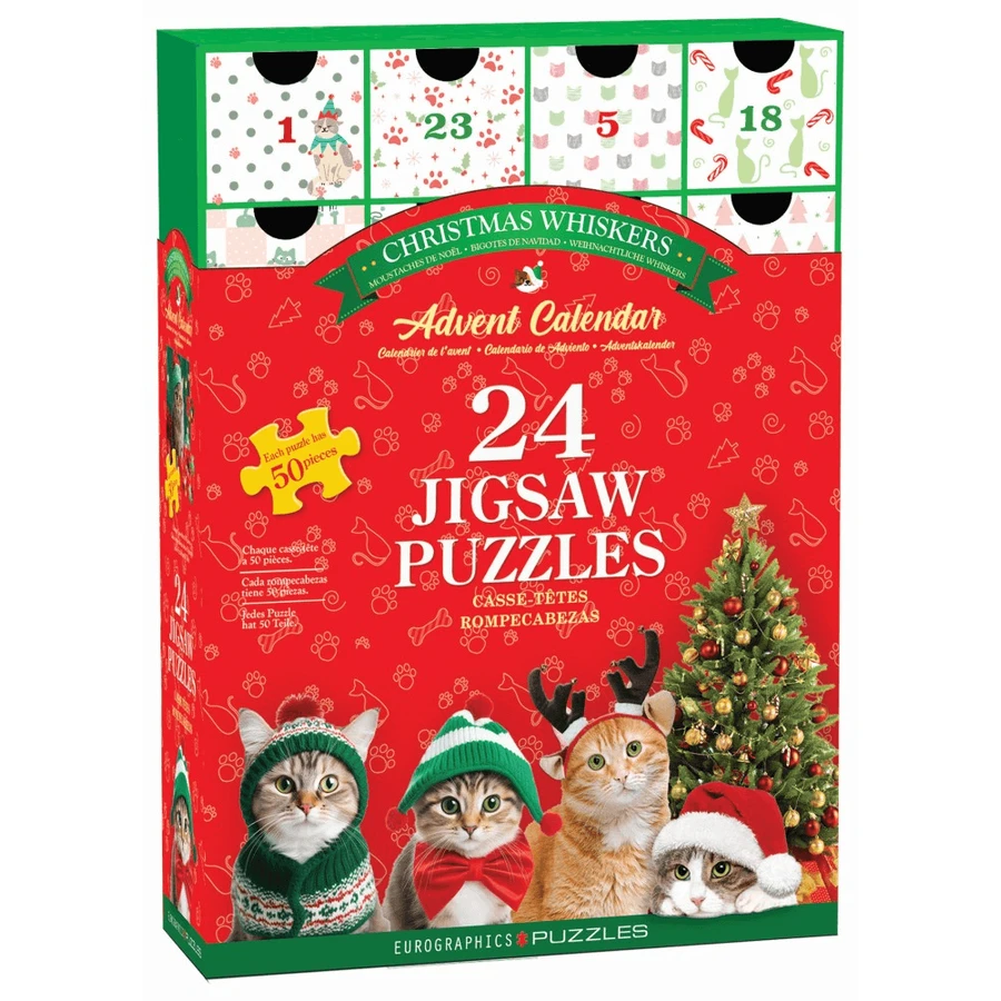 Adventskalender Cats, 24 Puzzles, 50 Teile
