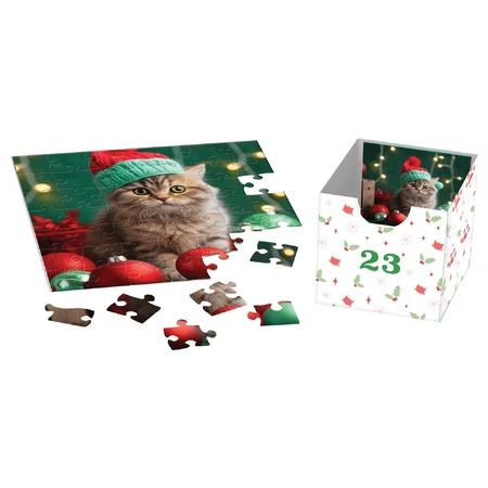 Adventskalender Cats, 24 Puzzles, 50 Teile