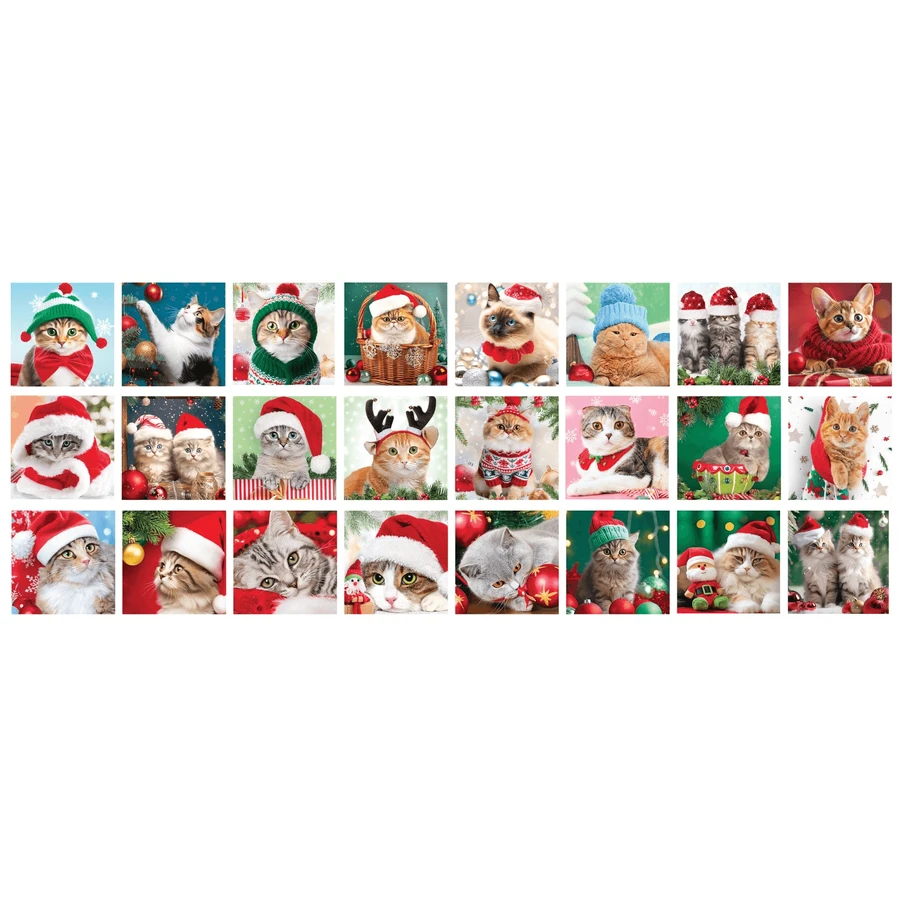Adventskalender Cats, 24 Puzzles, 50 Teile