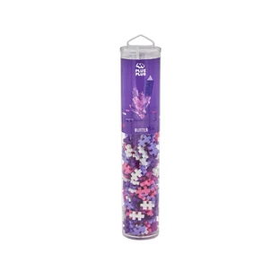 Plus-Plus Baukasten, 240 Stück Tube, Glitter Mix, Glitzerfarben