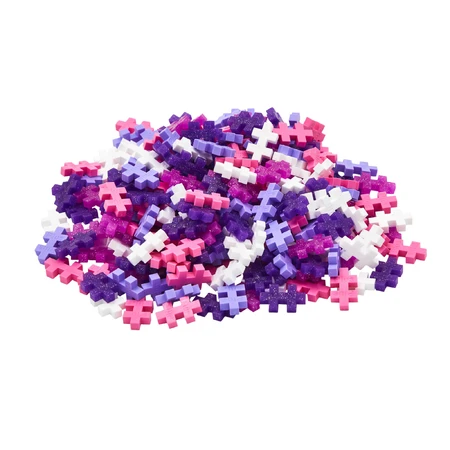 Plus-Plus Baukasten, 240 Stück Tube, Glitter Mix, Glitzerfarben