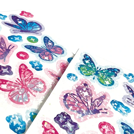 Holographische Glitzersticker Stickiville Schmetterlinge