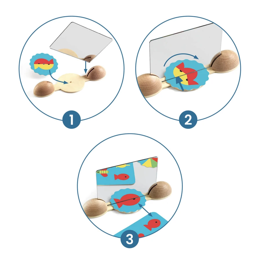 Djeco creative mirror set, Ze mirror
