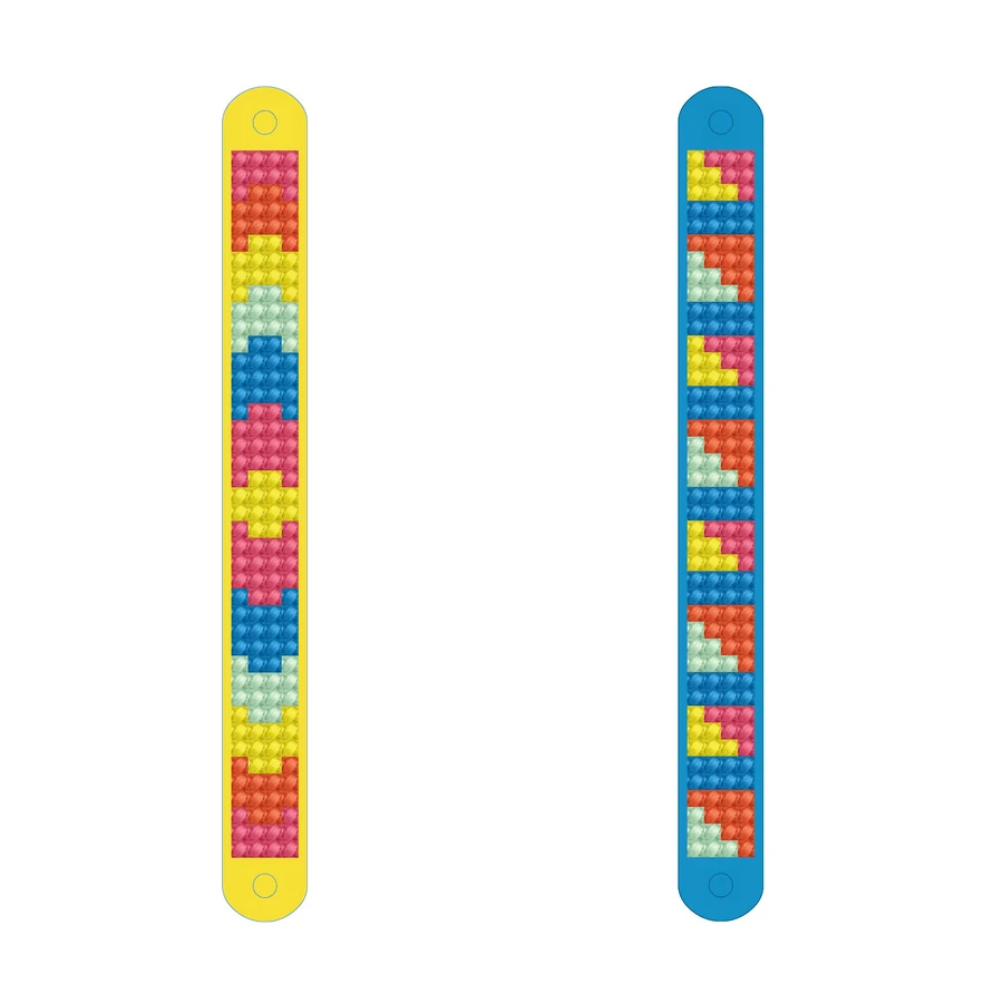 Kit de bricolage créatif - Bracelets en néon, peinture sur diamant