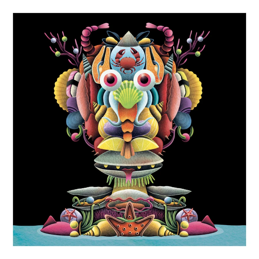 Inspiré par Arcimboldo, autocollants fruits et légumes, Djeco