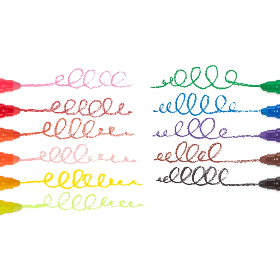 Gel pencils for window and glass, Rainy Dayz, set of 12 washable colors