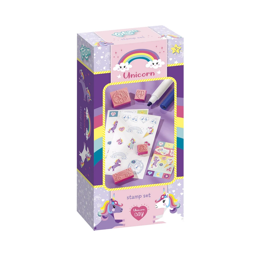 Creative mini unicorn stamp set