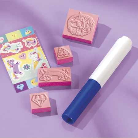 Creative mini unicorn stamp set