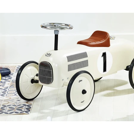 Aufsitzauto Vintage Metall - Weiß/Creme - Vilac