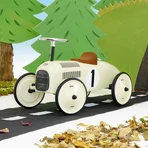 Aufsitzauto Vintage Metall - Weiß/Creme - Vilac