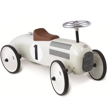 Aufsitzauto Vintage Metall - Weiß/Creme - Vilac
