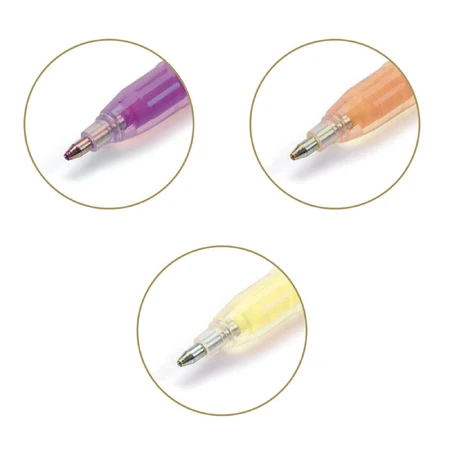 Djeco fluo roll-gel set, 6 colores combinados