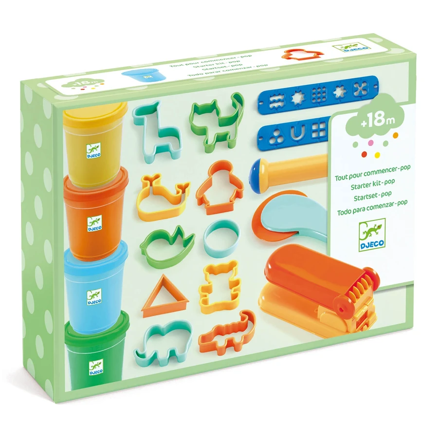 Juego de plastilina para modelar Djeco, colores Pop