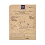 16 cm pluizig konijntje theelichtje, beige