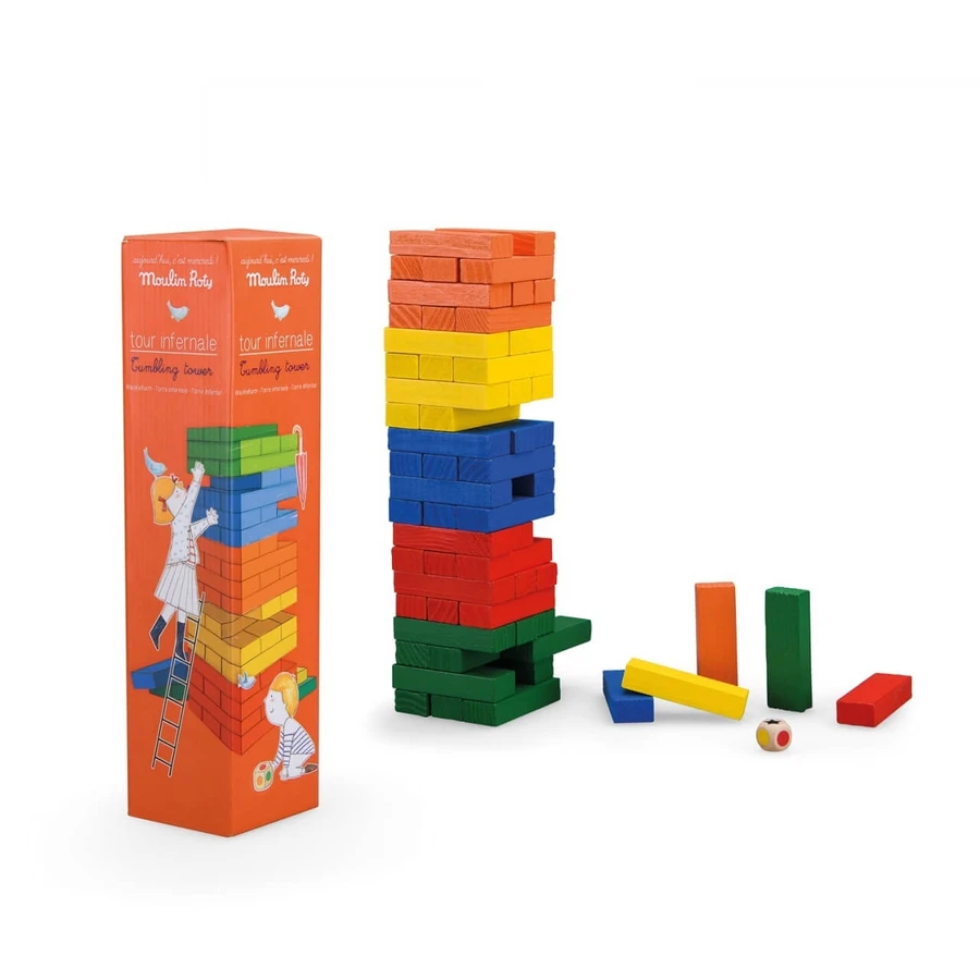 Unstable Tower skill game, Moulin Roty