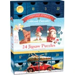 Animals and Christmas Advent Calendar, 24 jigsaw puzzles, 50 pieces