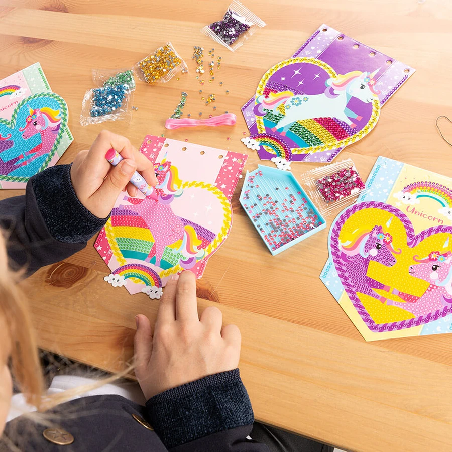 DIY creatieve diamanten set - eenhoorns met slipici