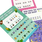 Sammlung von 24 Karten mit Spielen und Aktivitäten - Dekoder mit Witzen