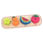 Wooden jigsaw puzzle - 1,2,3,4 Fruits - Vilac