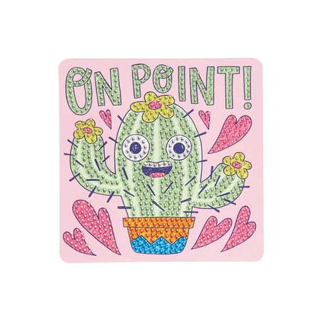 Mini DIY creative workshop with diamonds - Cheery Cactus
