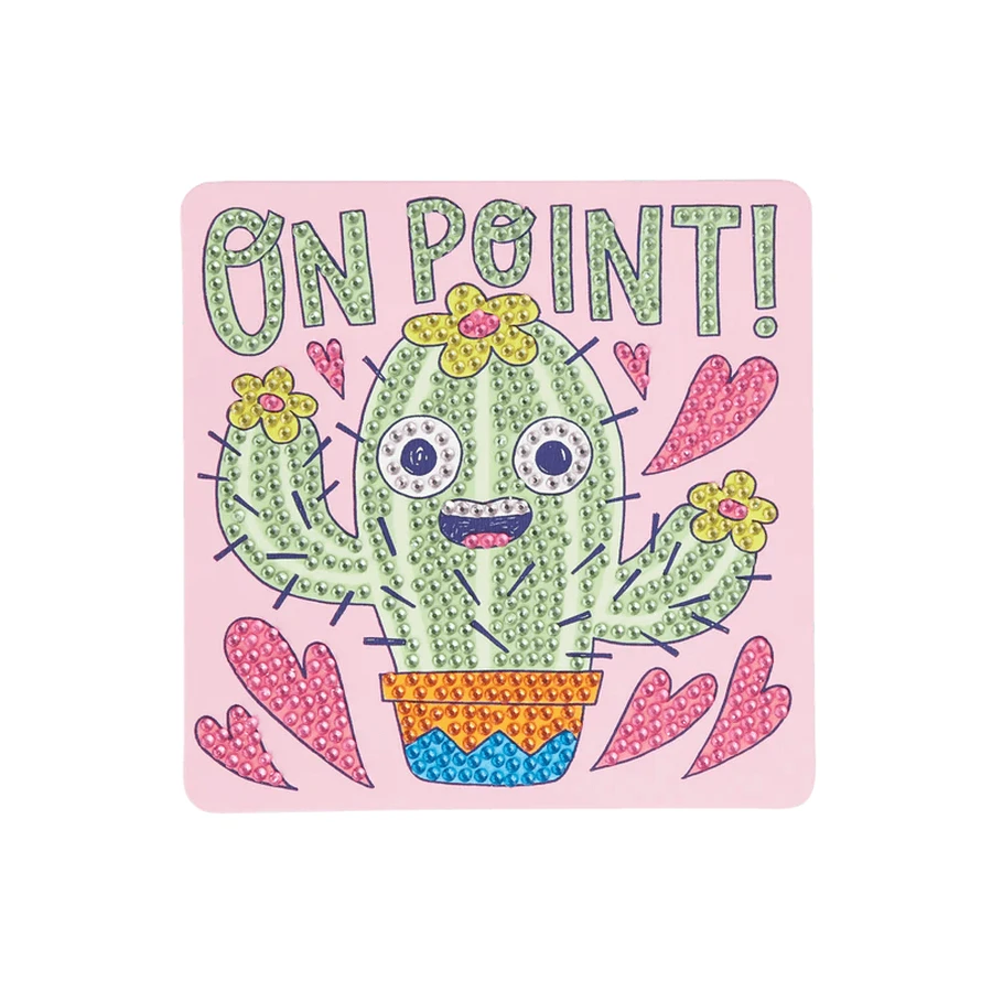 Mini DIY creative workshop with diamonds - Cheery Cactus