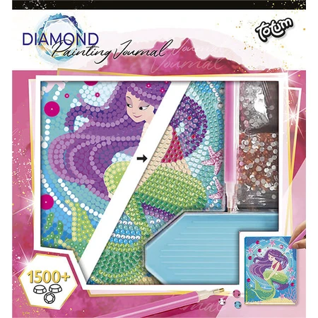 Set DIY My Diary avec sirène et diamants, Totum
