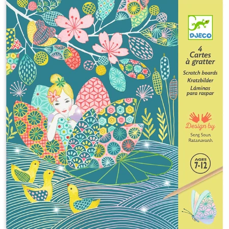 Creative pastel pond scraping game