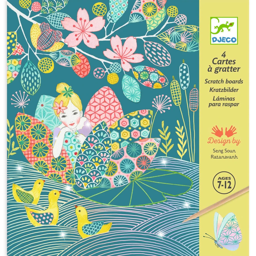 Creative pastel pond scraping game