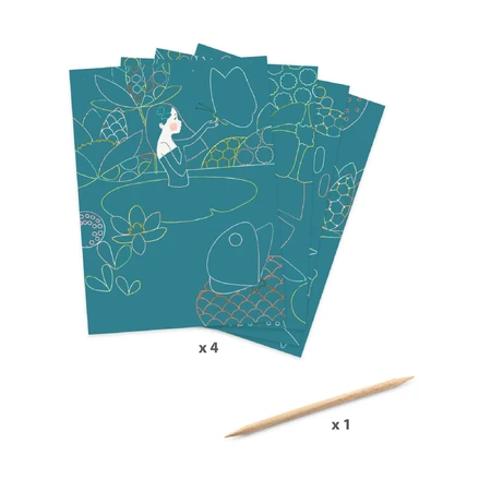Creative pastel pond scraping game