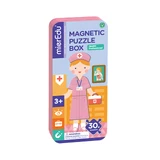 Magnetic puzzle in metal box, matching and matching game - Doctor