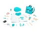 Role-play Doctor's complete set, turquoise, UMU Toys