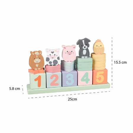 Aprende a contar con los animales de la granja, Orange Tree Toys