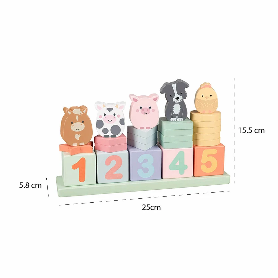 Aprende a contar con los animales de la granja, Orange Tree Toys