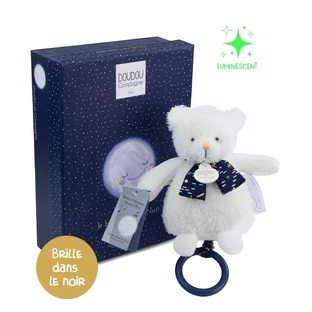 Ursulet muzical Doudou® CLAIR DE LUNE, 17 cm