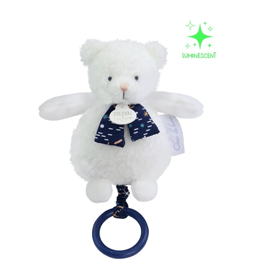 Ursulet muzical Doudou® CLAIR DE LUNE, 17 cm