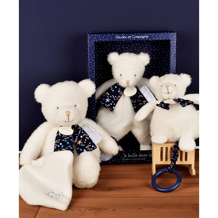 Ursulet muzical Doudou® CLAIR DE LUNE, 17 cm