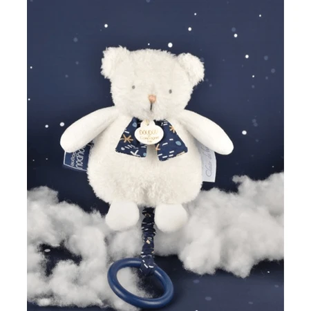 Ursulet muzical Doudou® CLAIR DE LUNE, 17 cm