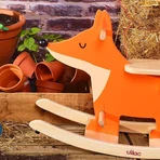 Wooden rocking horse - Fox design Andy Westface - Vilac
