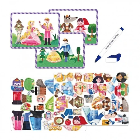 Arte magnético y juego de puzzle de emparejar - Historias