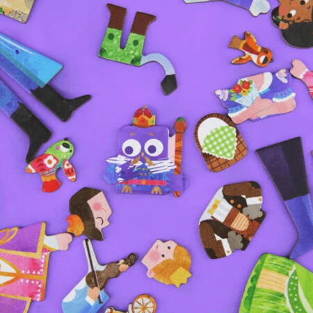Arte magnético y juego de puzzle de emparejar - Historias