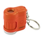 Microscopio portátil con llavero, 20 aumentos, MicroMini, Naranja