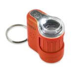 Microscopio portátil con llavero, 20 aumentos, MicroMini, Naranja