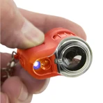 Microscopio portátil con llavero, 20 aumentos, MicroMini, Naranja