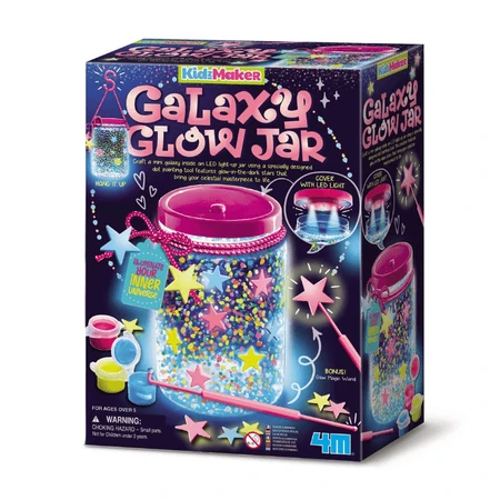 Doe-het-zelf pakket - Maak een glitter Galaxy KidzMaker potje