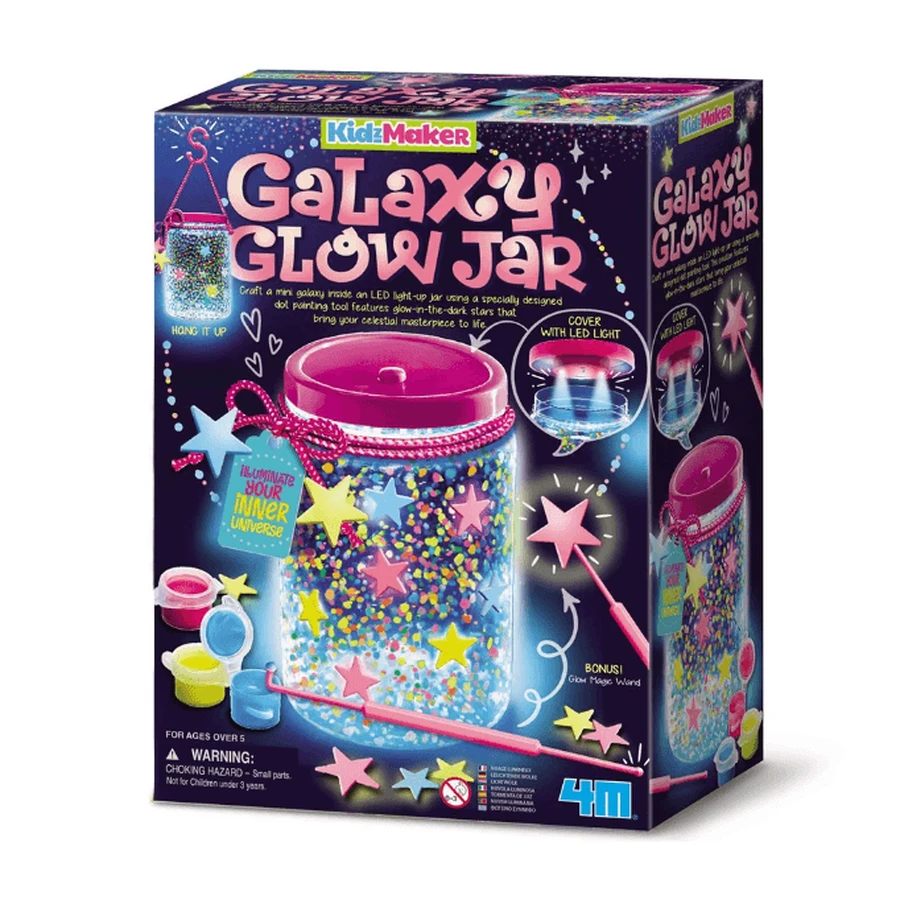 Doe-het-zelf pakket - Maak een glitter Galaxy KidzMaker potje