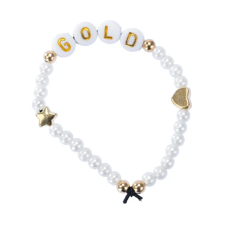 DIY creatieve kit - kettingen en armbanden met gouden mix kralen, ABC Beads