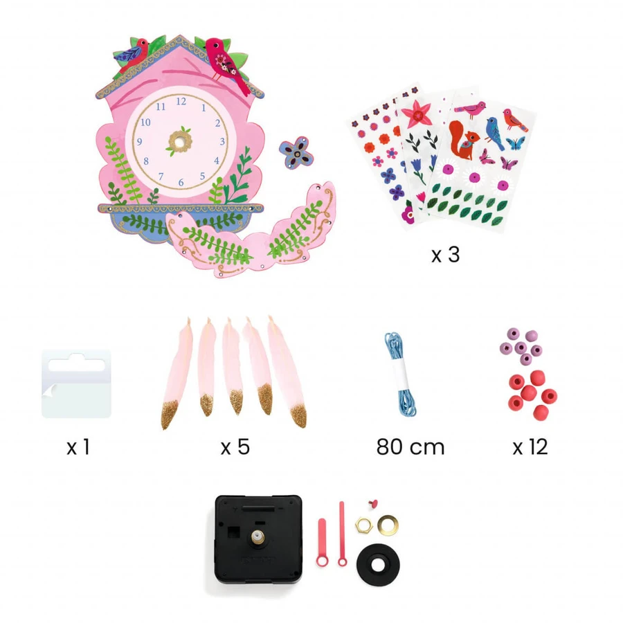 DIY Djeco-Set, Wanduhr