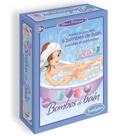Effervescent and perfumed bath bombs