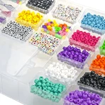 Kreatives DIY-Set - Halsketten und Perlenarmbänder, 1500 Teile, ABC Beads